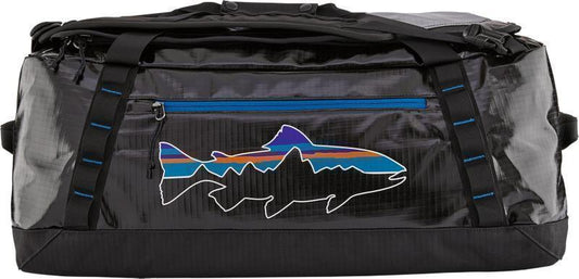 Black Hole Duffel 55L - Black w/Fitz Trout 1