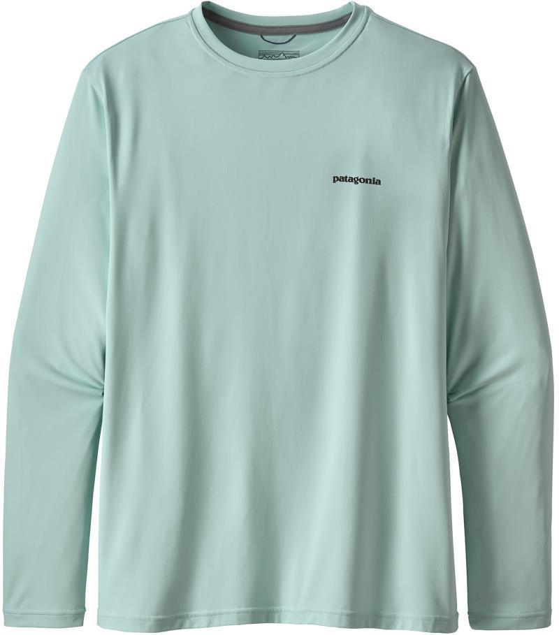 Capilene Cool Daily Fish Graphic LS Shirt - Mens - Poon Fly / Atoll Blue 2