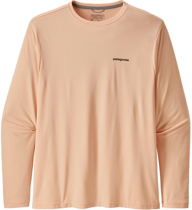 Capilene Cool Daily Fish Graphic LS Shirt - Mens - Poon Fly / Light Peach Sherbet 1