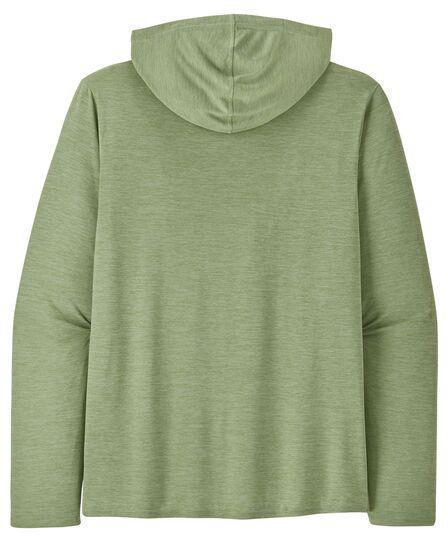 Capilene Cool Daily Graphic Hoody - Mens - Line Logo Ridge Stripe / Salvia Green X-Dye 2