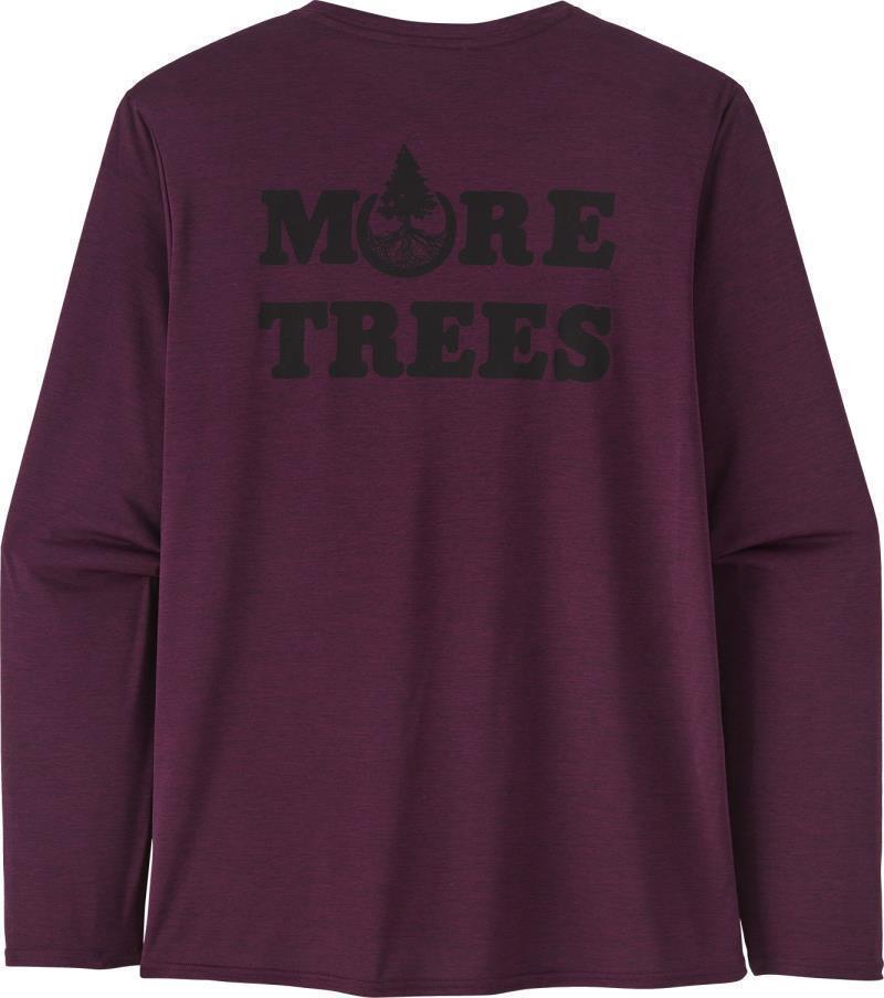 Capilene Cool Daily Graphic LS Shirt - Lands - Mens - Plant Peace / Night Plum X-Dye 3