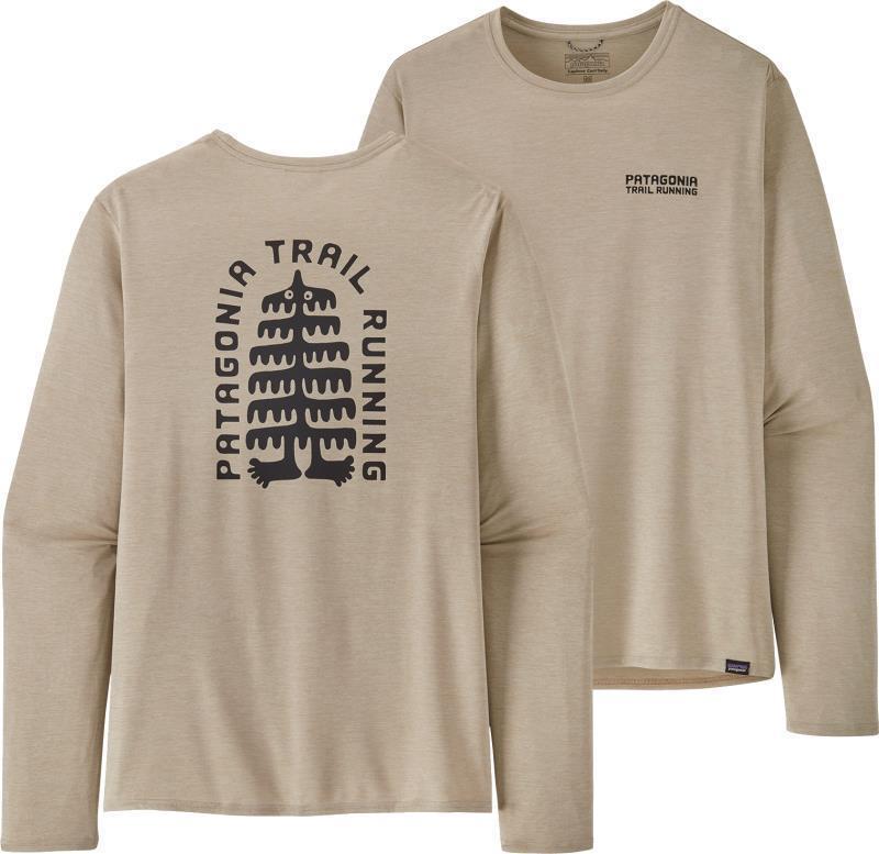 Capilene Cool Daily Graphic LS Shirt - Lands - Mens - Tree Trotter / Pumice X-Dye 1