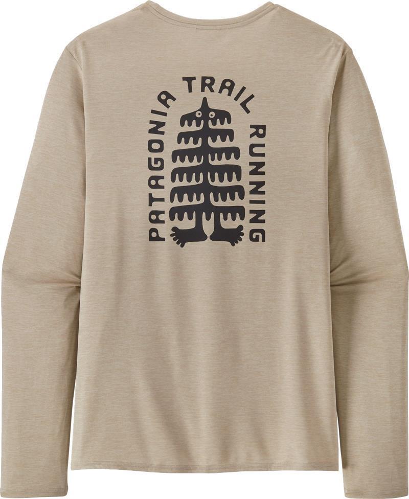 Capilene Cool Daily Graphic LS Shirt - Lands - Mens - Tree Trotter / Pumice X-Dye 3