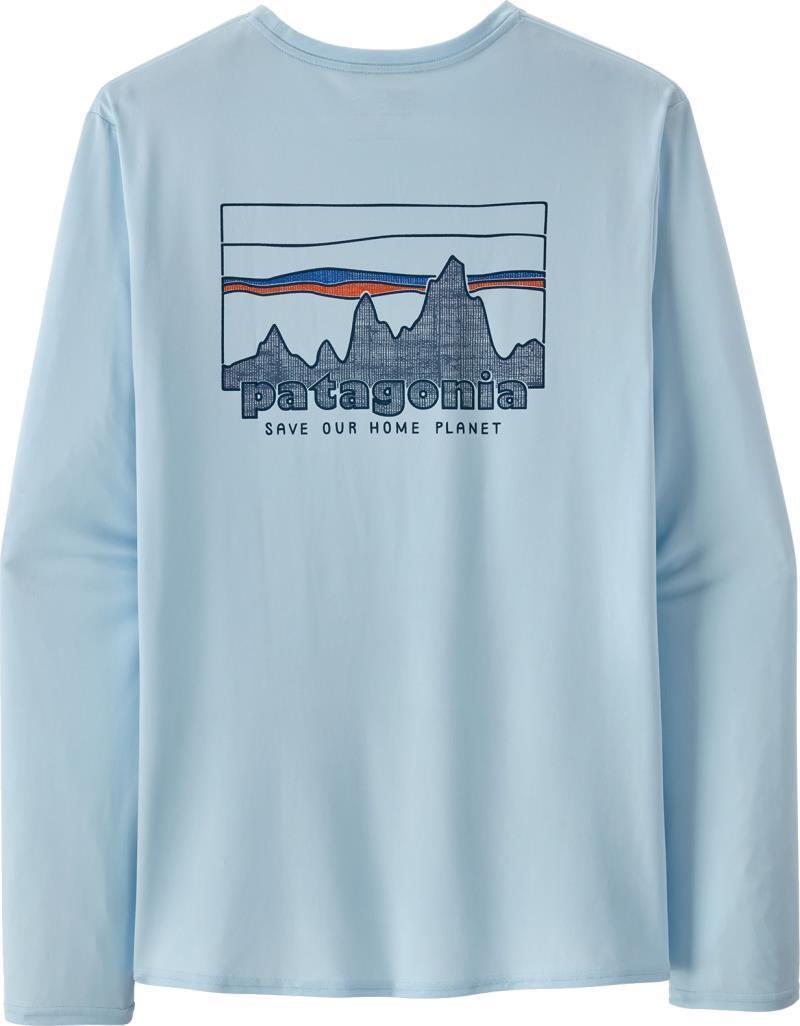 Capilene Cool Daily Graphic LS Shirt - Mens - 73 Skyline / Chilled Blue 2