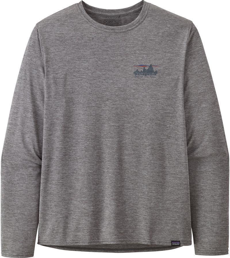 Capilene Cool Daily Graphic LS Shirt - Mens - 73 Skyline / Feather Grey 2