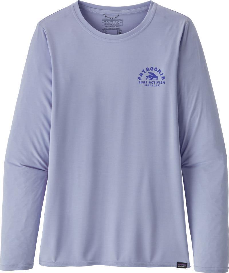 Capilene Cool Daily Graphic LS Shirt - Womens - Activism Arch / Beluga X-Dye 1