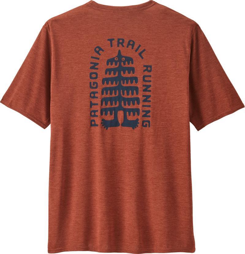 Capilene Cool Daily Graphic Shirt - Lands - Mens - Tree Trotter / Burl Red X-Dye 3