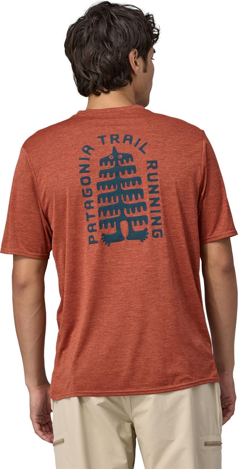 Capilene Cool Daily Graphic Shirt - Lands - Mens - Tree Trotter / Burl Red X-Dye 5