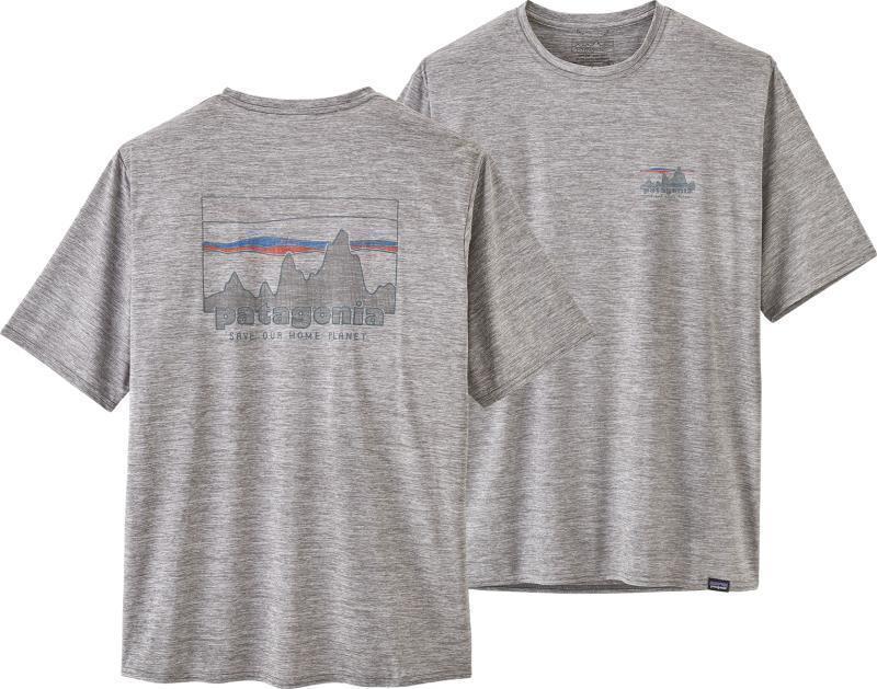 Capilene Cool Daily Graphic Shirt - Mens - 73 Skyline / Feather Grey 1