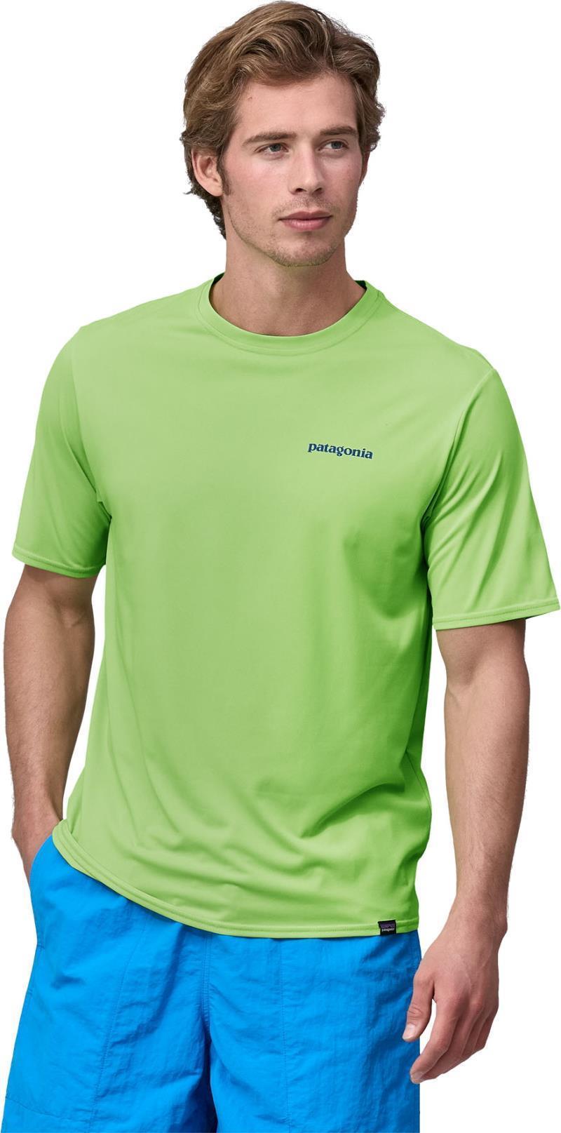Capilene Cool Daily Graphic Shirt - Mens - 73 Skyline / Phosphorus Green X-Dye 2