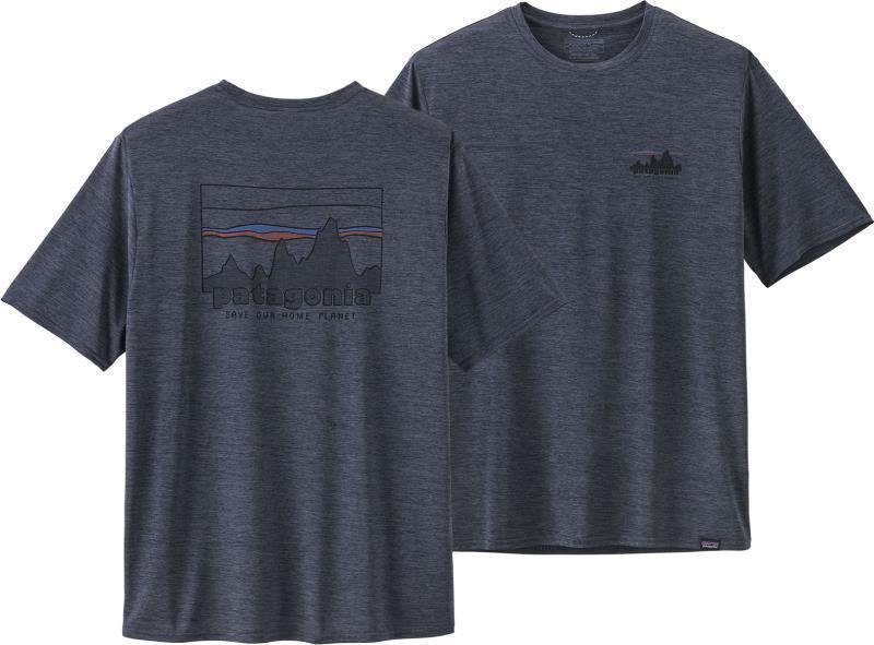 Capilene Cool Daily Graphic Shirt - Mens - 73 Skyline / Smolder Blue X-Dye 1