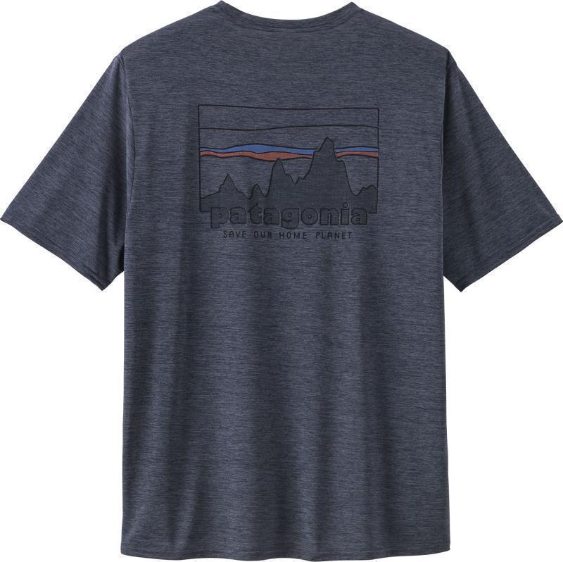 Capilene Cool Daily Graphic Shirt - Mens - 73 Skyline / Smolder Blue X-Dye 3
