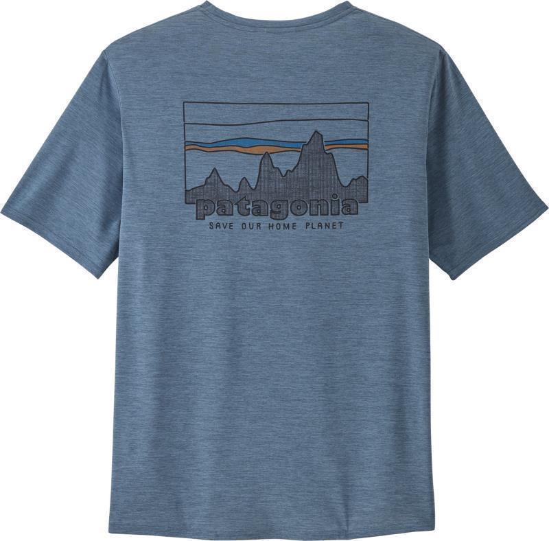Capilene Cool Daily Graphic Shirt - Mens - 73 Skyline / Utility Blue X-Dye 2