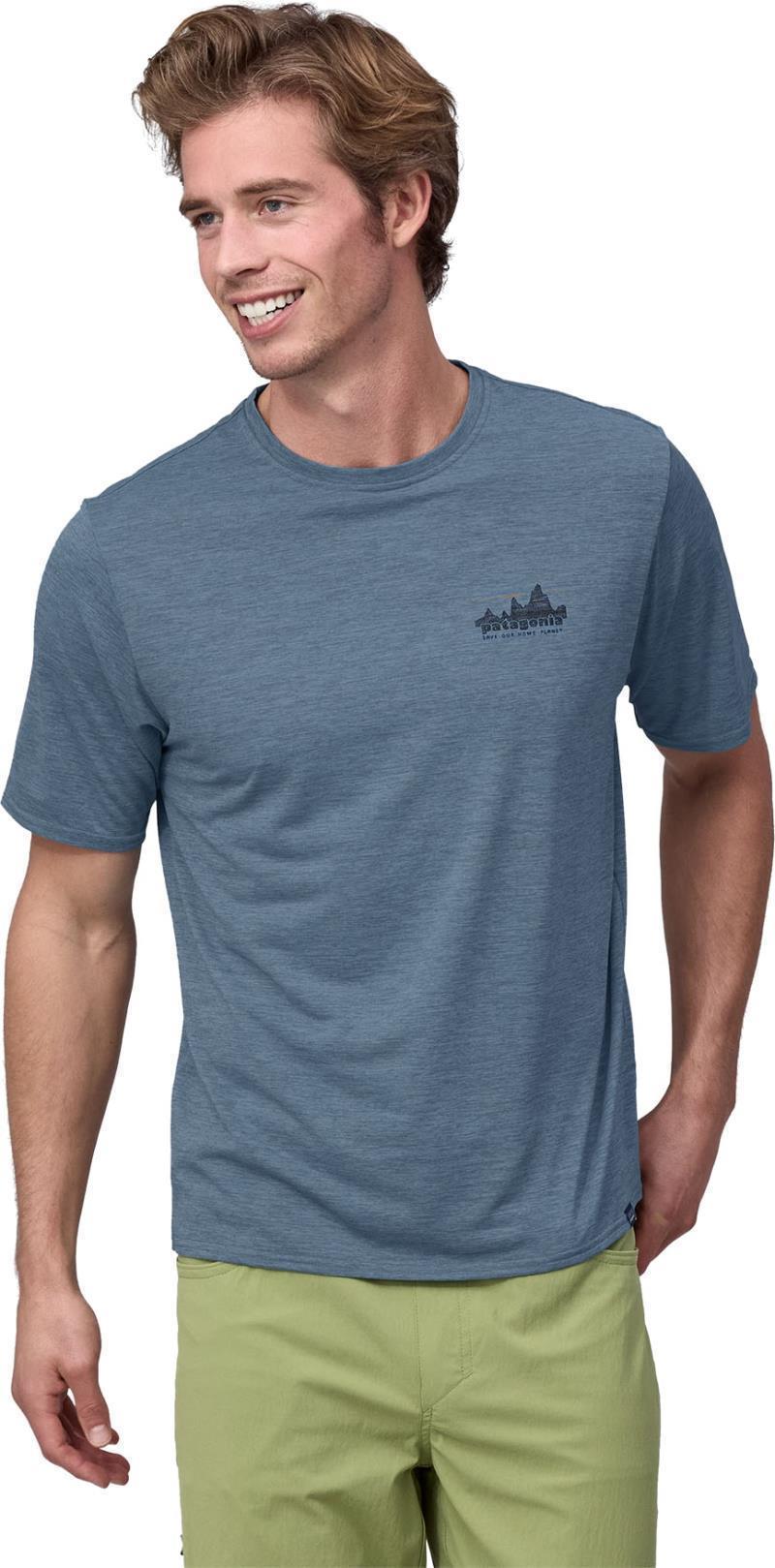 Capilene Cool Daily Graphic Shirt - Mens - 73 Skyline / Utility Blue X-Dye 3