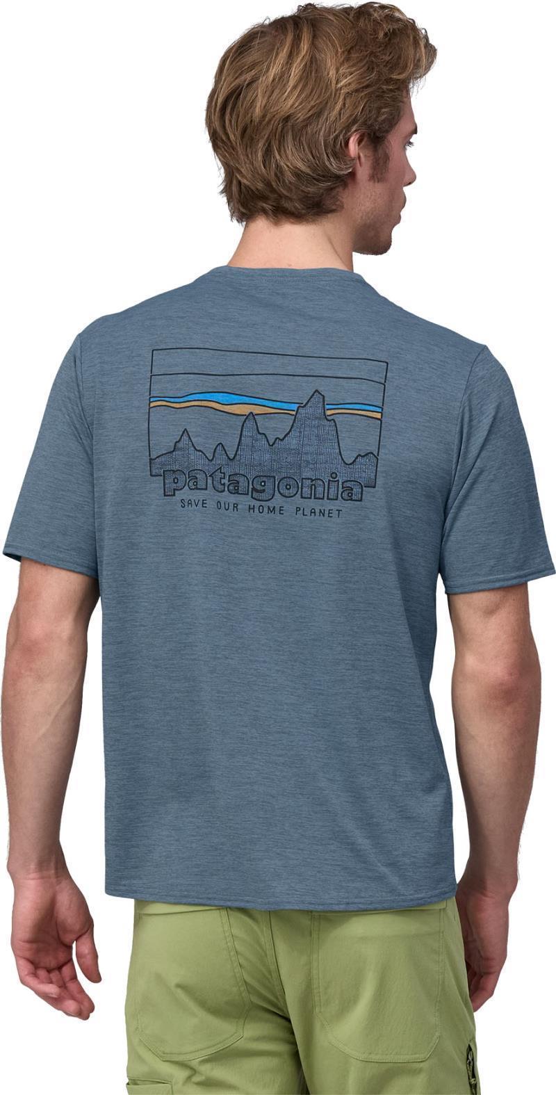 Capilene Cool Daily Graphic Shirt - Mens - 73 Skyline / Utility Blue X-Dye 4