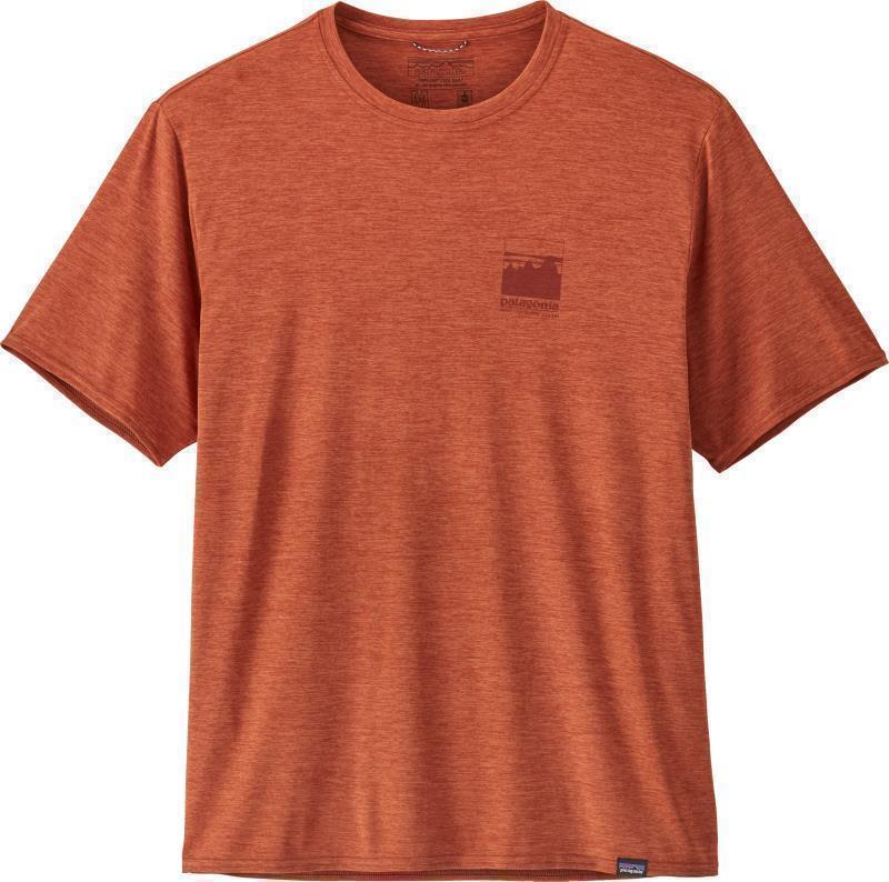 Capilene Cool Daily Graphic Shirt - Mens - Alpine Icon / Sandhill Rust X-Dye 1