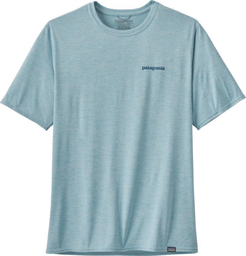 Capilene Cool Daily Graphic Shirt - Mens - Boardshort Logo / Big Sky Blue 2