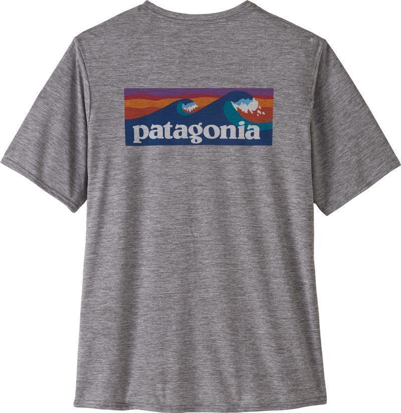 Capilene Cool Daily Graphic Shirt - Mens - Boardshort Logo / Feather Grey 1