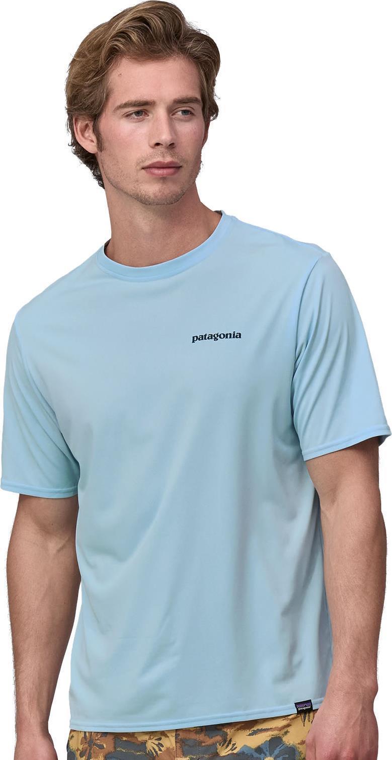 Capilene Cool Daily Graphic Shirt - Waters - Mens - boardshort logo / chilled blue 1