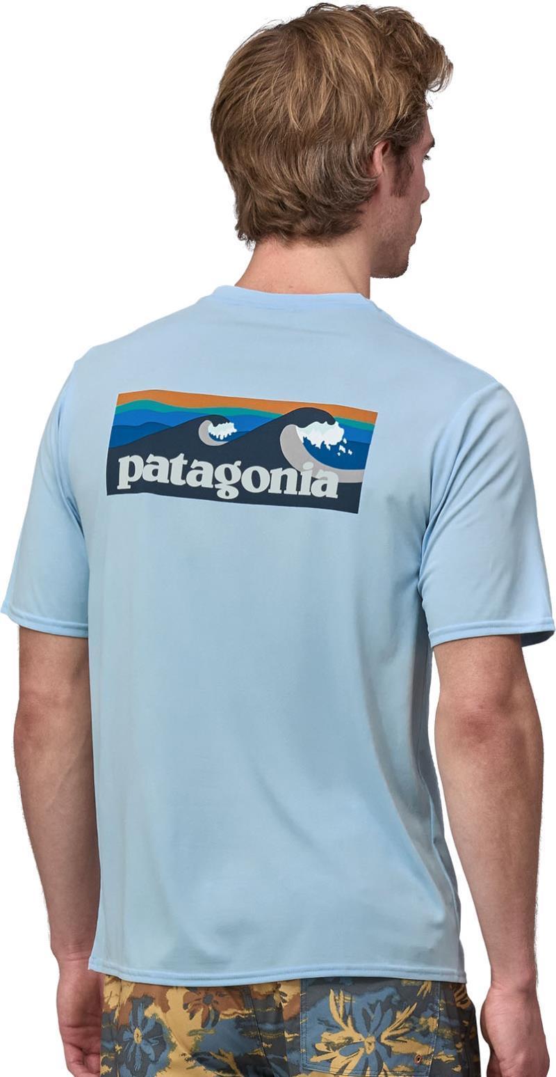 Capilene Cool Daily Graphic Shirt - Waters - Mens - boardshort logo / chilled blue 1