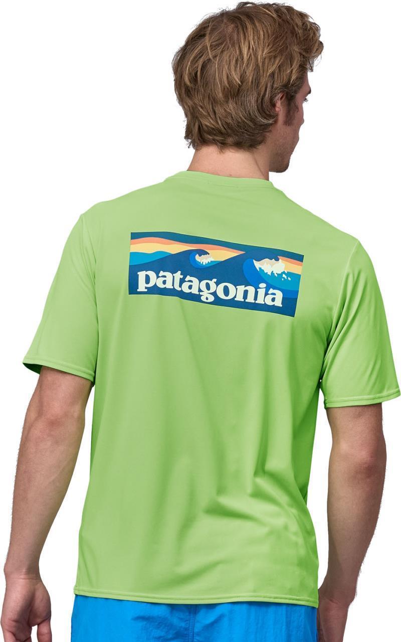Capilene Cool Daily Graphic Shirt - Waters - Mens - boardshort logo / salamander green 1