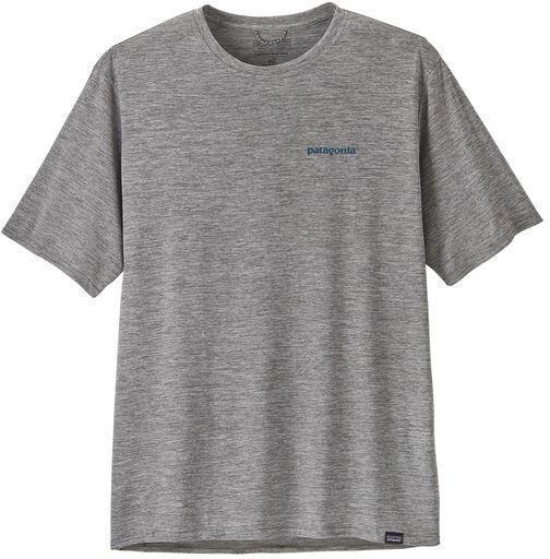 Capilene Cool Daily Graphic Shirt - Waters - Mens - boardshort logo abalone blue / feather grey 1