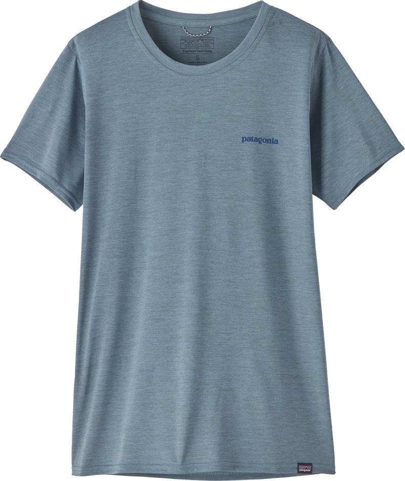 Capilene Cool Daily Graphic Shirt - Waters - Womens - boardshort logo / light plume grey x-dye 1