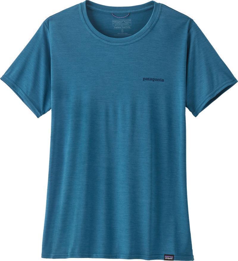 Capilene Cool Daily Graphic Shirt - Waters - Womens - boardshort logo / wavy blue x-dye 1