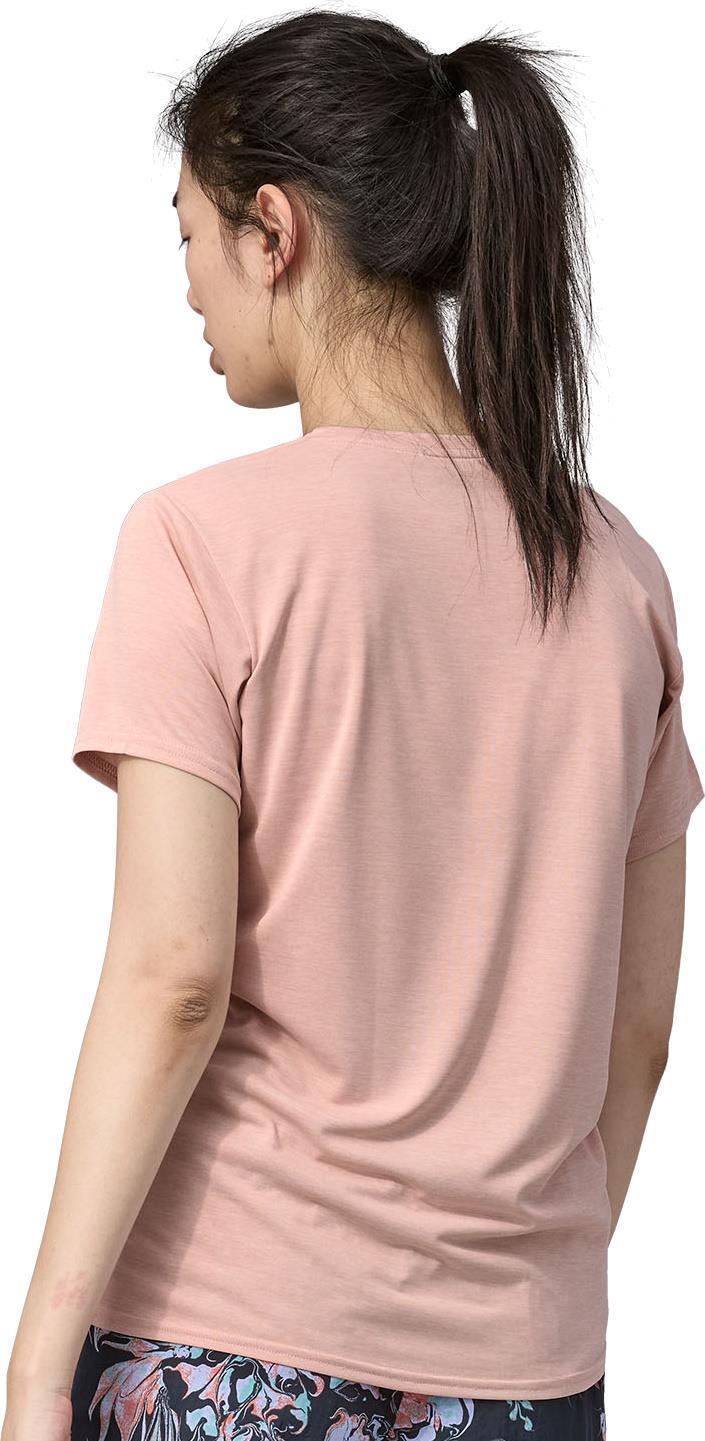 Capilene Cool Daily Graphic Shirt - Waters - Womens - sunrise rollers / cozy peach x-dye 1