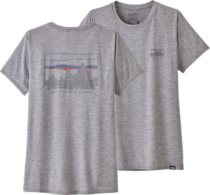 Capilene Cool Daily Graphic Shirt - Womens - 73 Skyline / Feather Grey 1