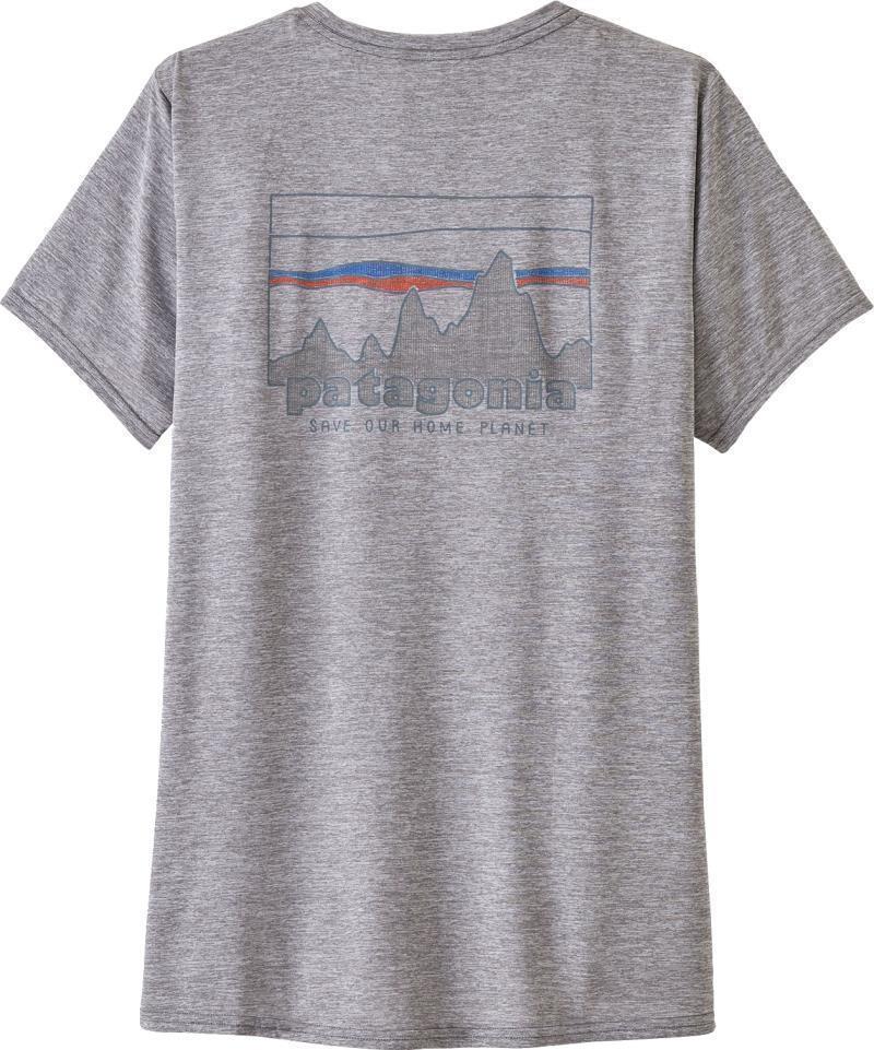 Capilene Cool Daily Graphic Shirt - Womens - 73 Skyline / Feather Grey 3