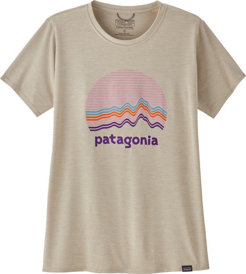 Capilene Cool Daily Graphic Shirt - Womens - Ridge Rise Moonlight / Pumice X-Dye 1