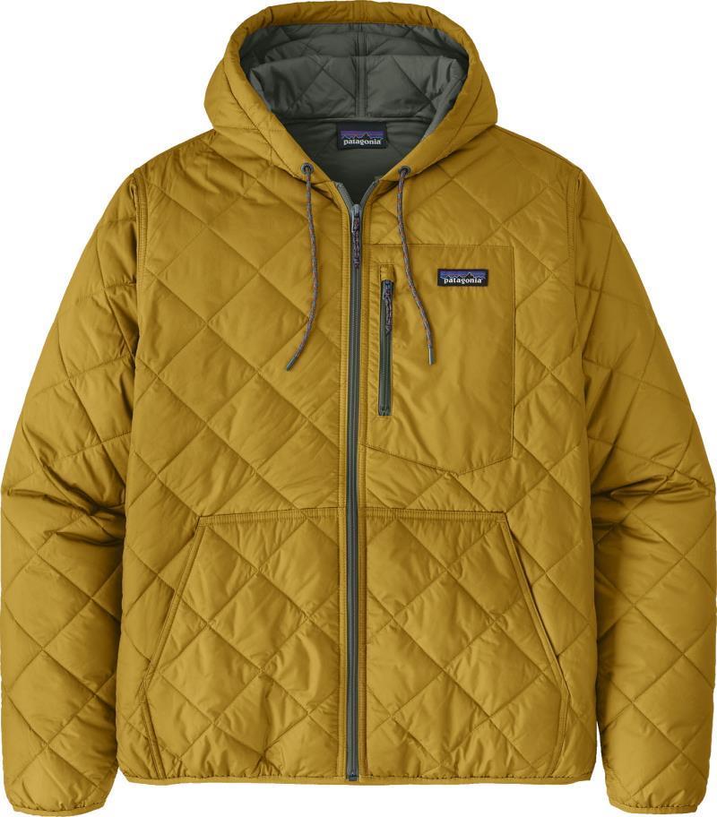Diamond Quilted Bomber Hoody - Mens - Cosmic Gold 1