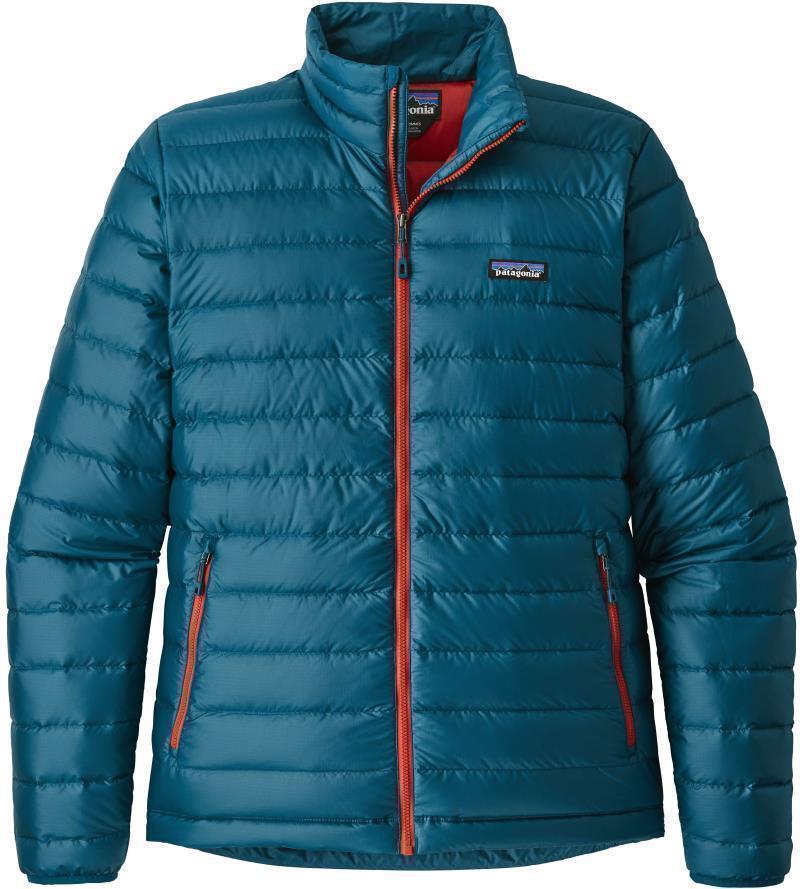 Down Sweater - Mens - Big Sur Blue w/Fire Red 1