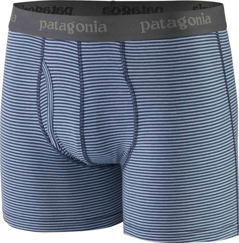 Essential Boxer Briefs, 3" Inseam - Mens - Fathom Stripe / New Navy 1