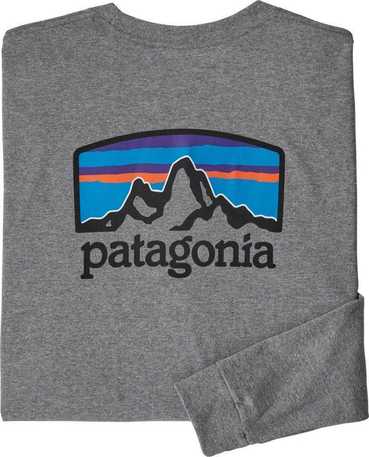 Fitz Roy Horizons Responsibili-Tee LS - Mens - Gravel Heather 1