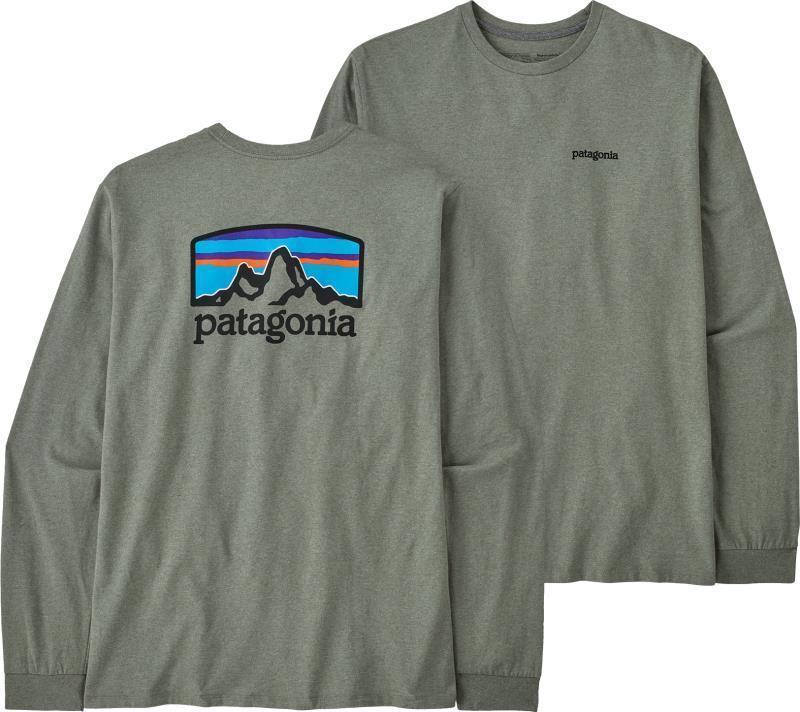 Fitz Roy Horizons Responsibili-Tee LS - Mens - Sleet Green 1