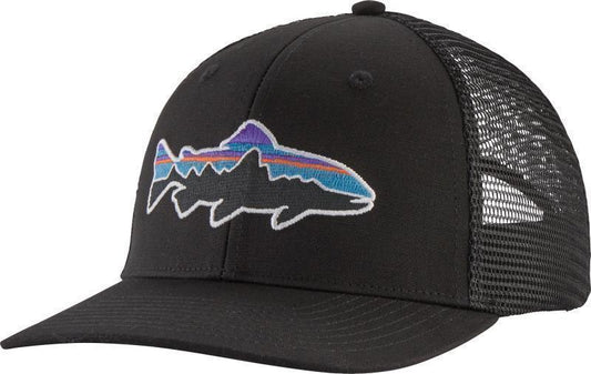 Fitz Roy Trout Trucker Hat - Black 1