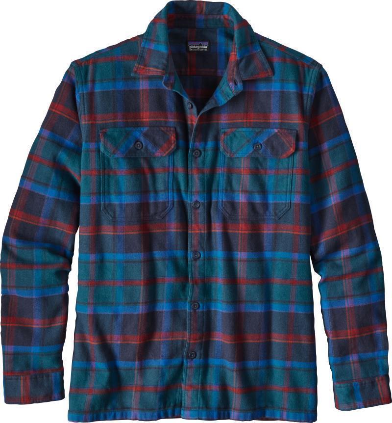 Fjord Flannel LS Shirt - Mens - Buckstop Plaid / Big Sur Blue 1