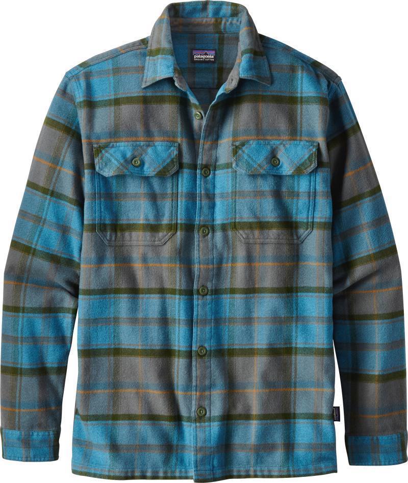 Fjord Flannel LS Shirt - Mens - Buckstop Plaid / Filter Blue 1