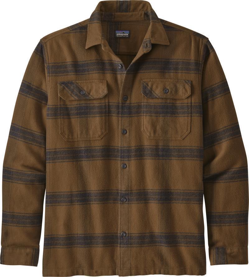 Fjord Flannel LS Shirt - Mens - Burlwood / Owl Brown 1