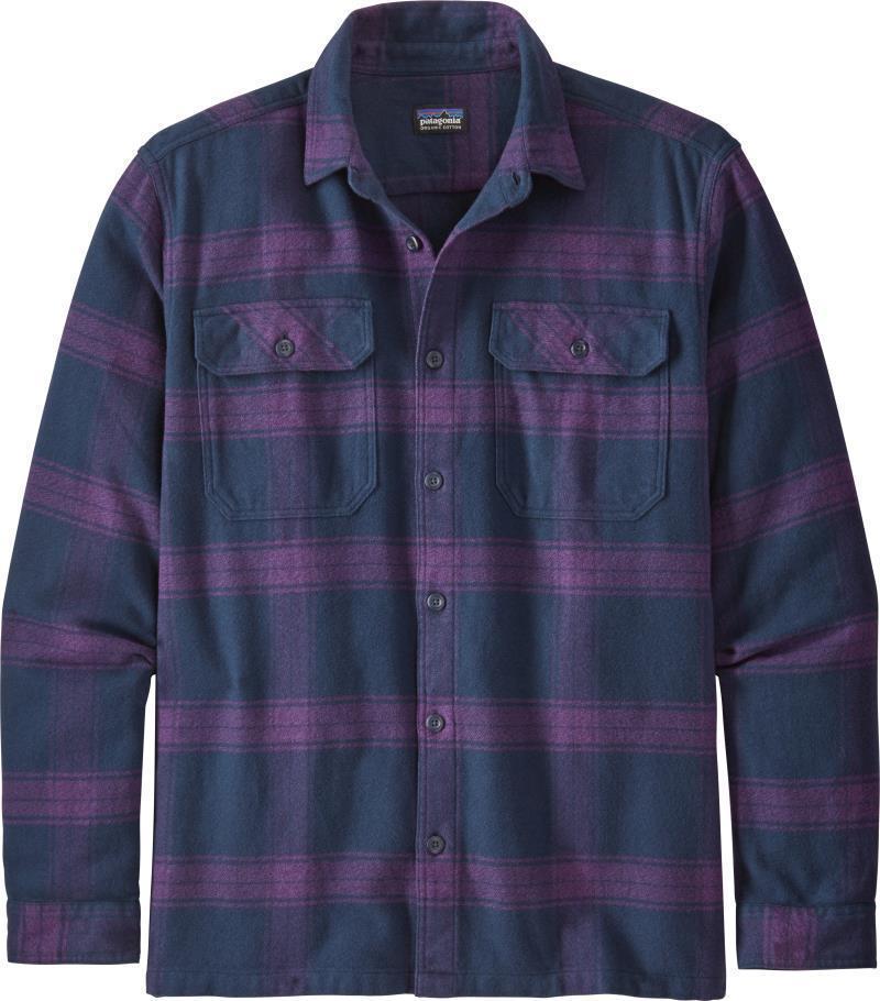 Fjord Flannel LS Shirt - Mens - Burlwood / Purple 1