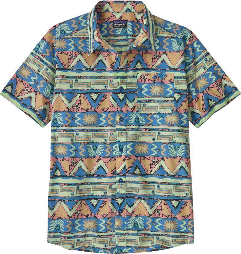 Go To Shirt - Mens - High Hopes Geo / Salamander Green 1