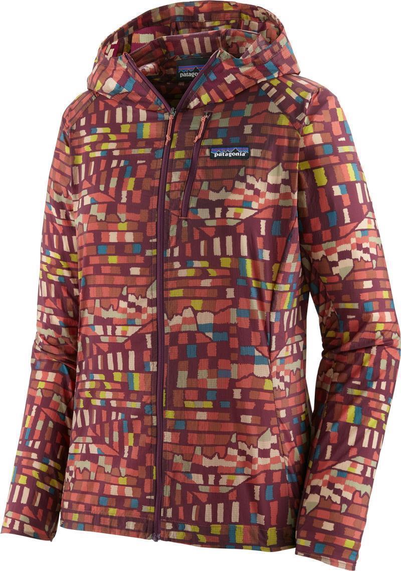 Houdini Jacket - Womens - Fitz Roy Patchwork / Night Plum 1
