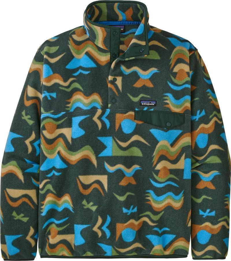 Lightweight Synchilla Snap-T Pullover - Mens - Arctic Collage / Northern Green 1