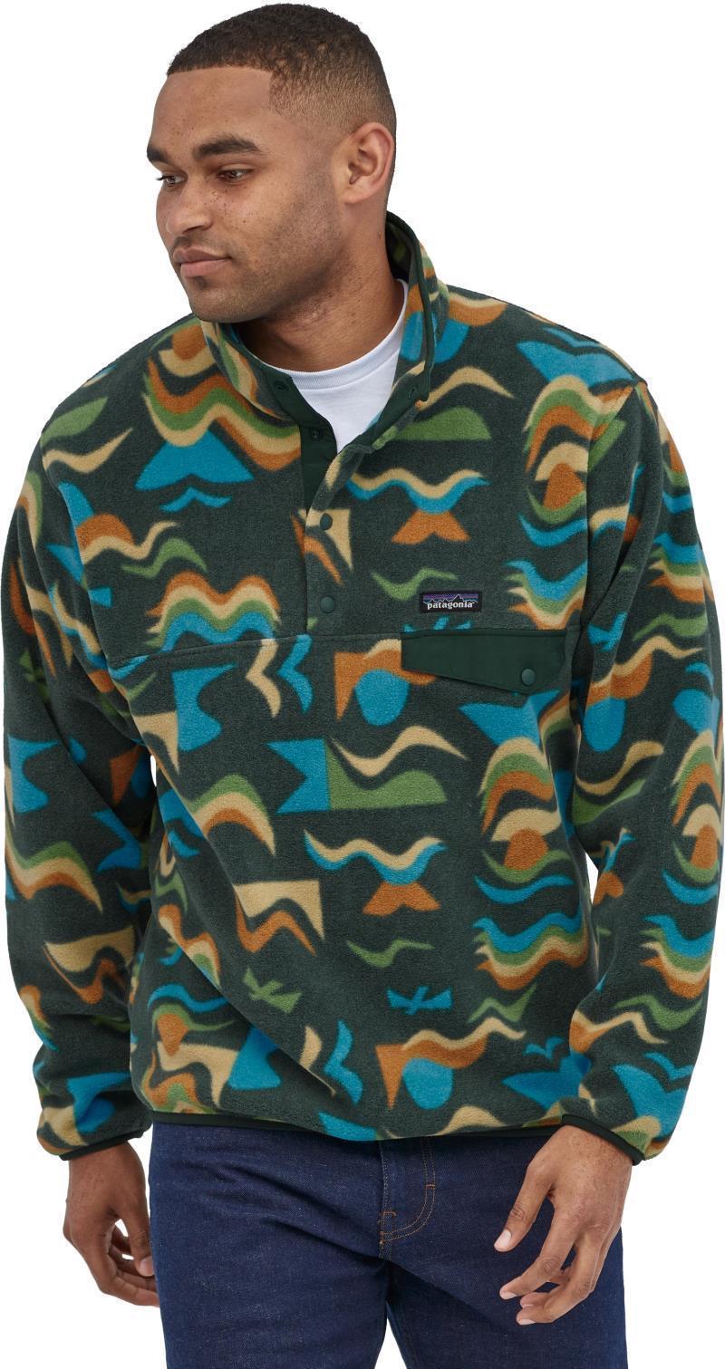 Lightweight Synchilla Snap-T Pullover - Mens - Arctic Collage / Northern Green 2