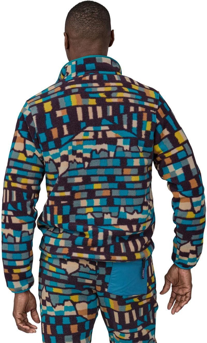 Lightweight Synchilla Snap-T Pullover - Mens - fitz roy patchwork / belay blue 1