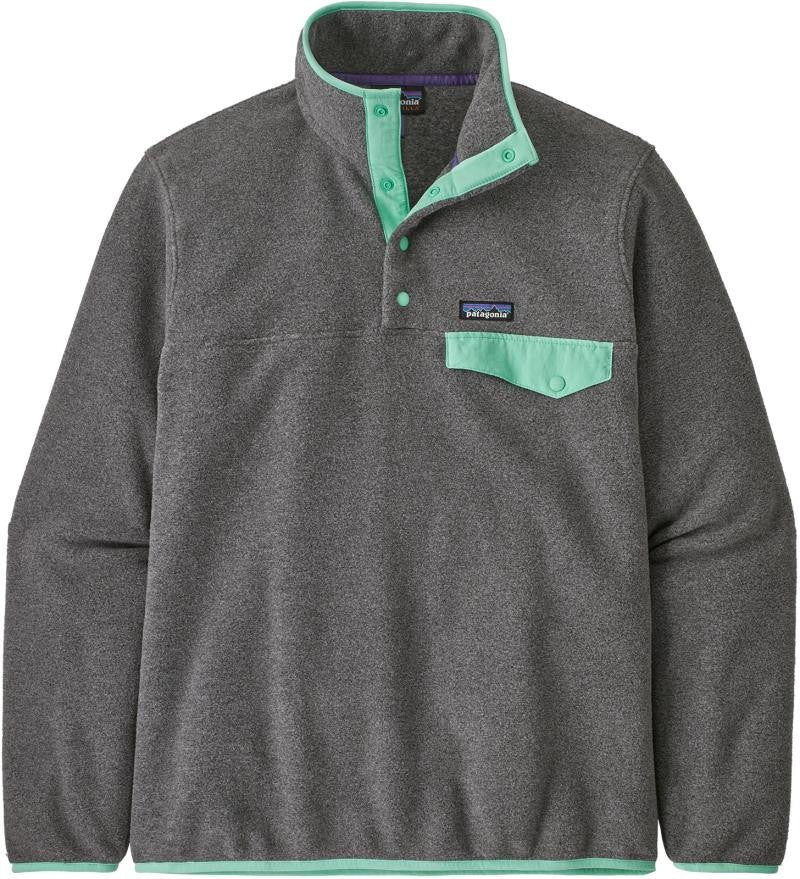 Lightweight Synchilla Snap-T Pullover - Mens - nickel w/early teal 1