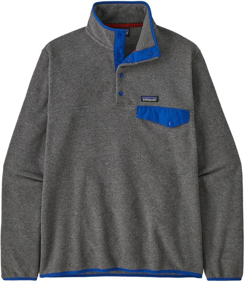 Lightweight Synchilla Snap-T Pullover - Mens - nickel w/passage blue 1