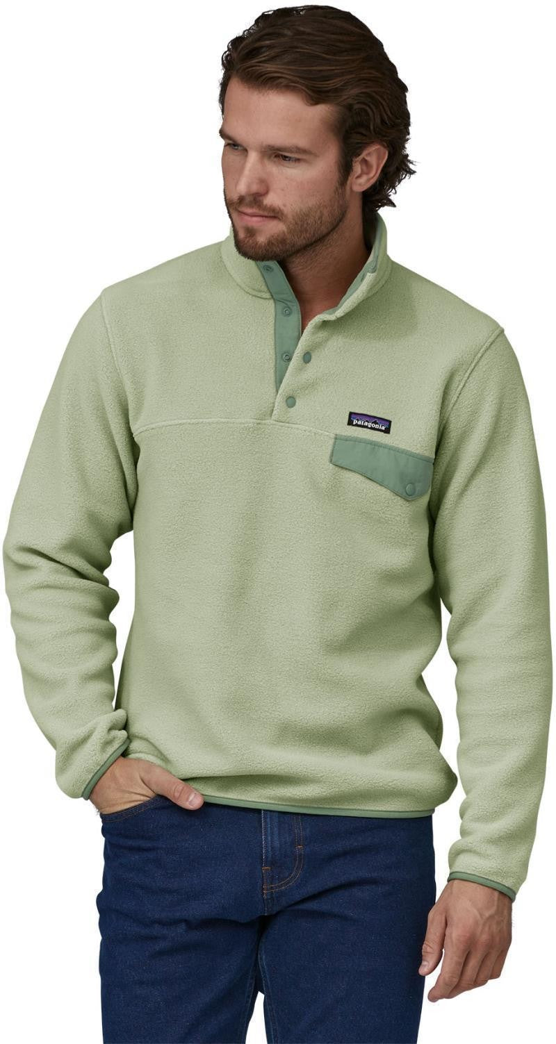Lightweight Synchilla Snap-T Pullover - Mens - salvia green 1
